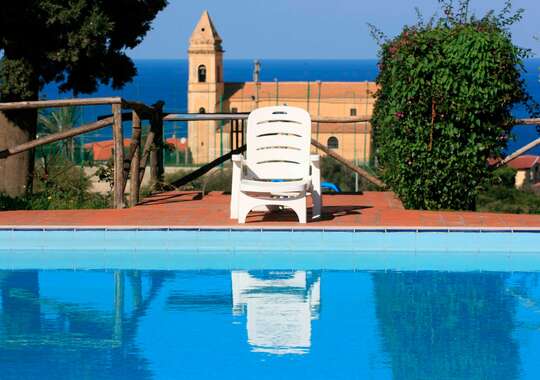 bjergskråning i Santa Domenica, Hotel Agriturismo Ruralia Calabrien Syditalien